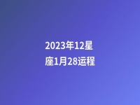 2023年12星座1月28运程